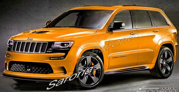 Custom Jeep Grand Cherokee  SUV/SAV/Crossover Front Bumper (2014 - 2016) - $980.00 (Part #JP-009-FB)